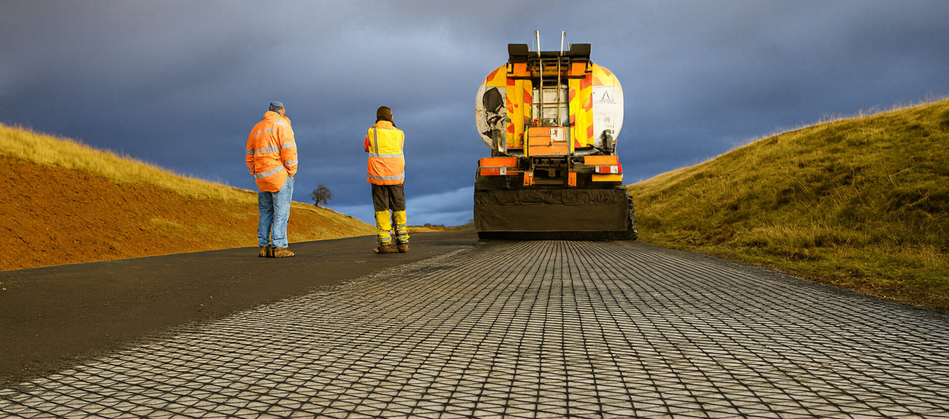 GEOTECH grid mesh for road construction