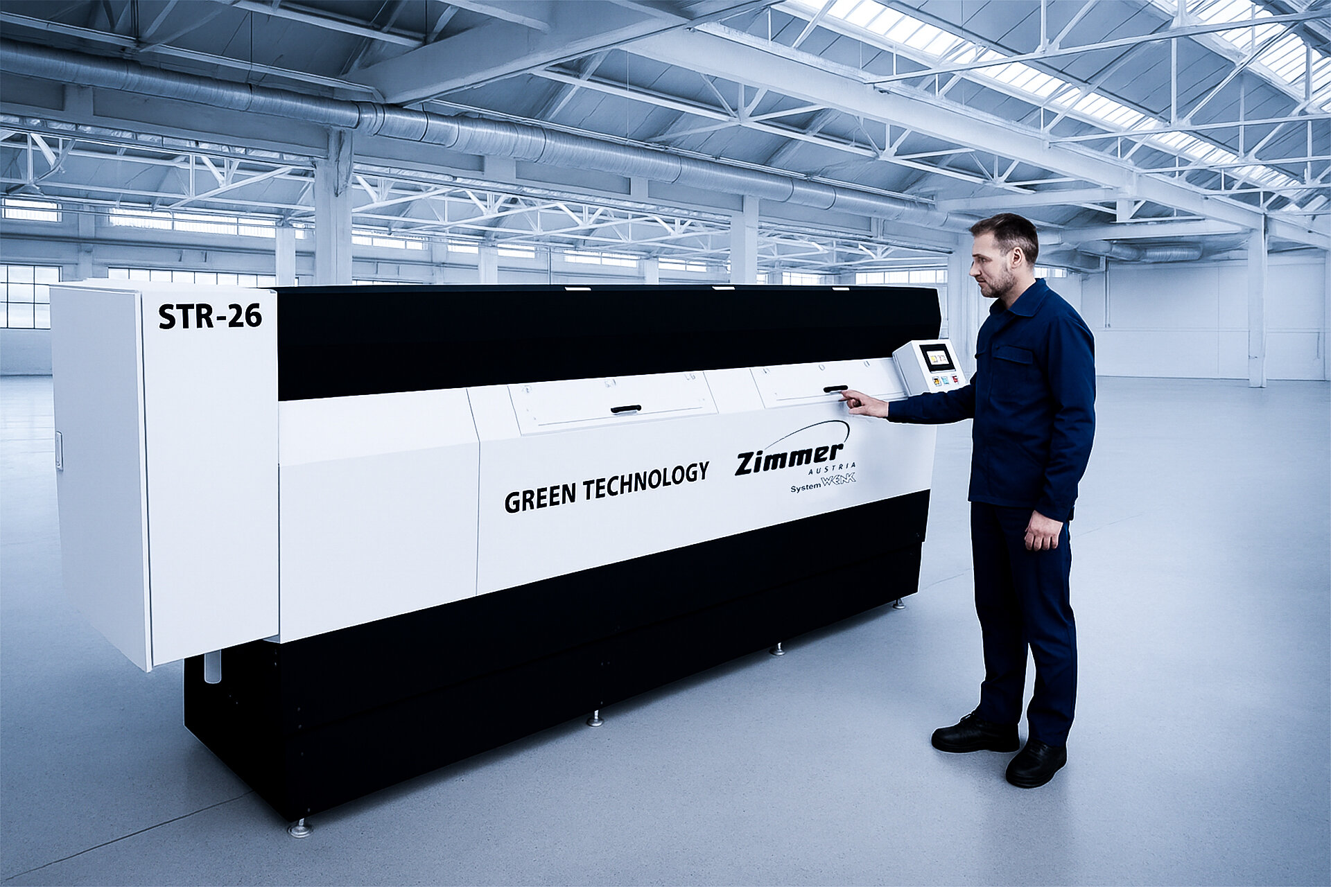 STR SYSTEM WENK in Action with an technican