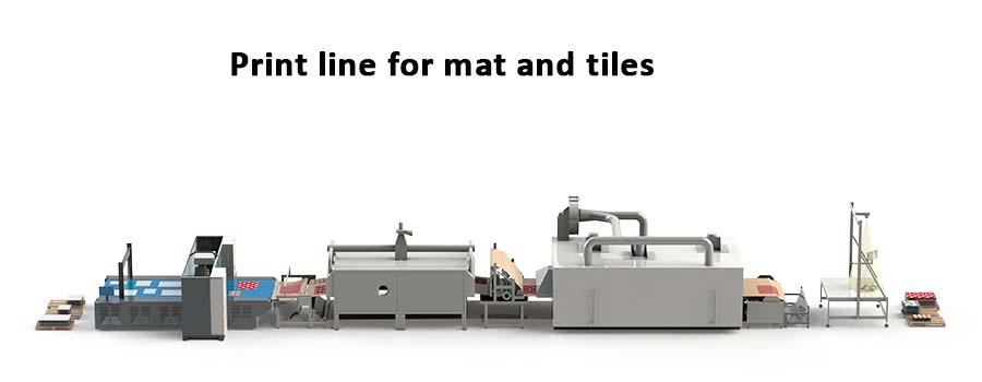 Print line for mat and tiles